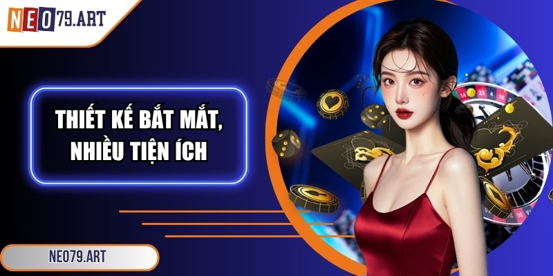 Trang chủ được thiết kế bắt mắt, nhiều tiện ích thú vị